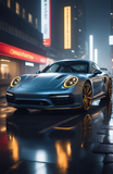Blue Porsche