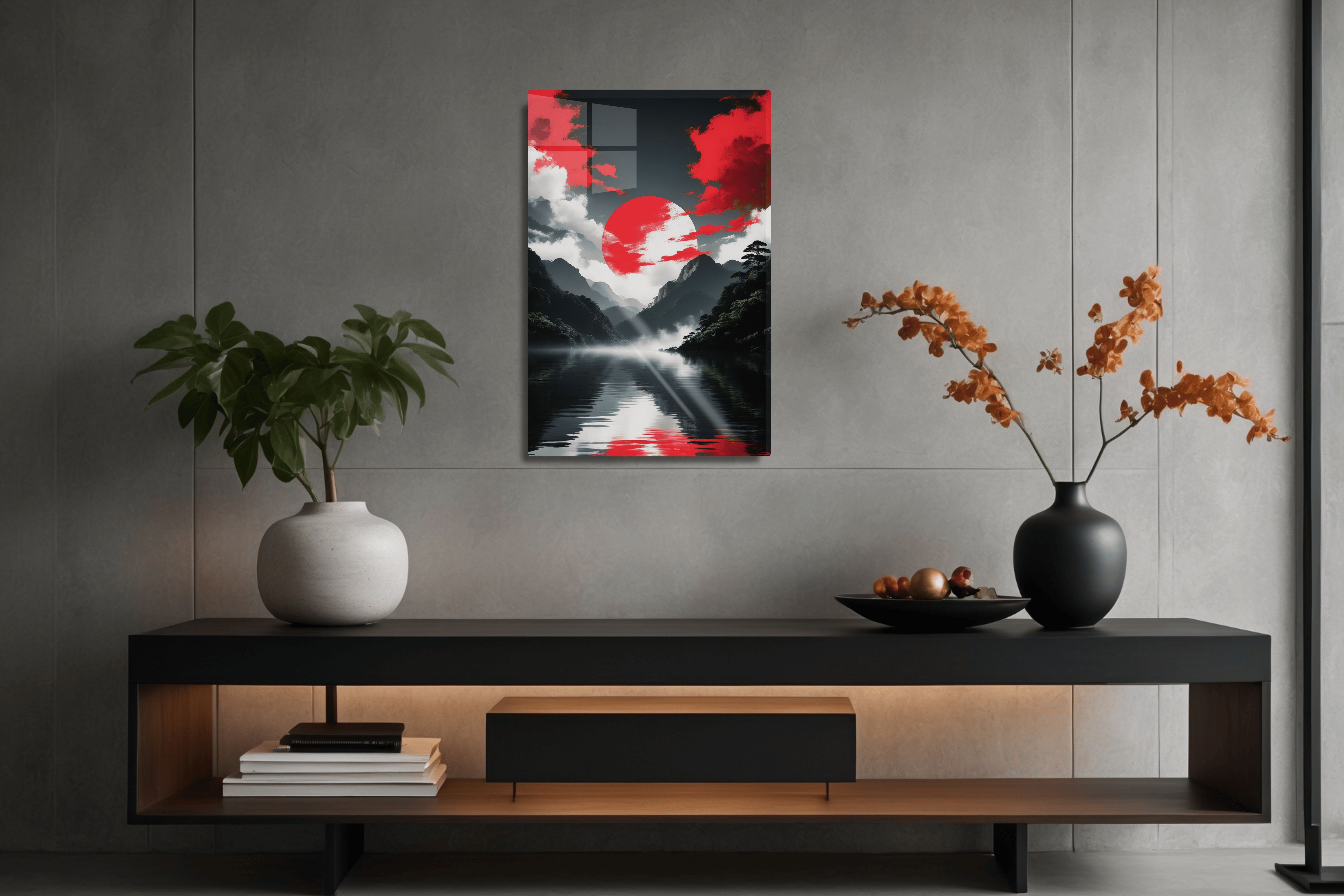 Red White Nature View