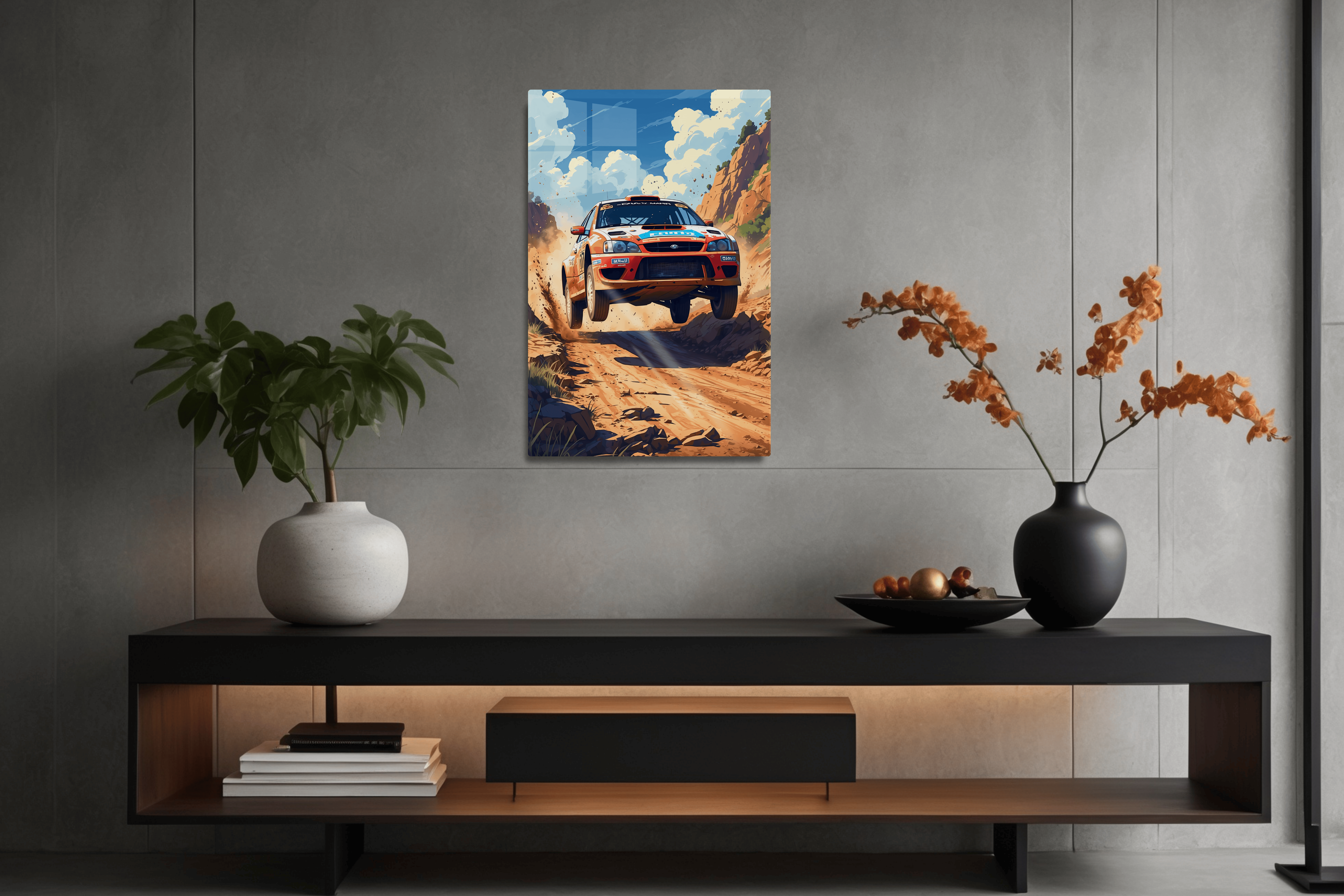 Rally Car Mid-Air