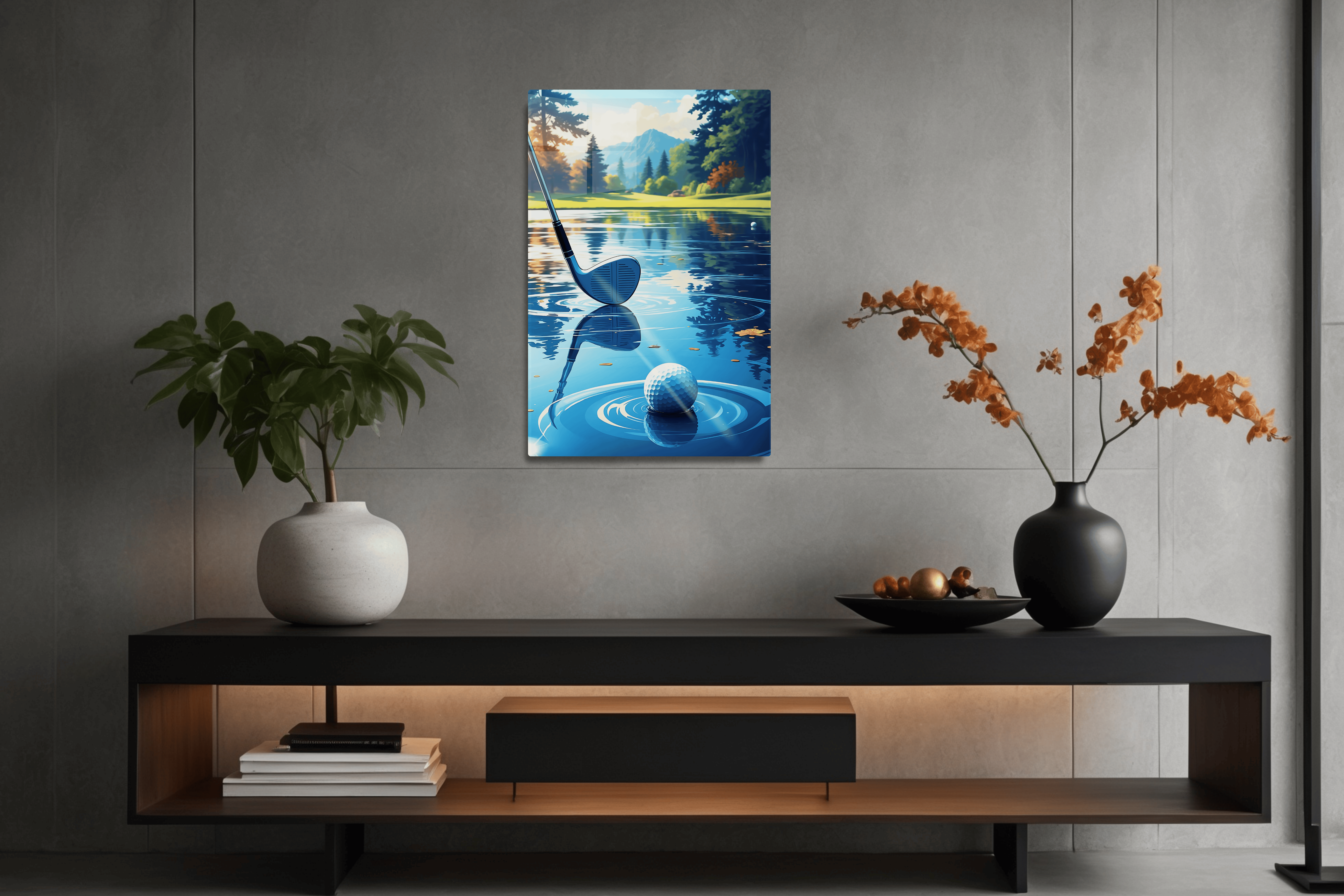Golf Club and Ball Scenery