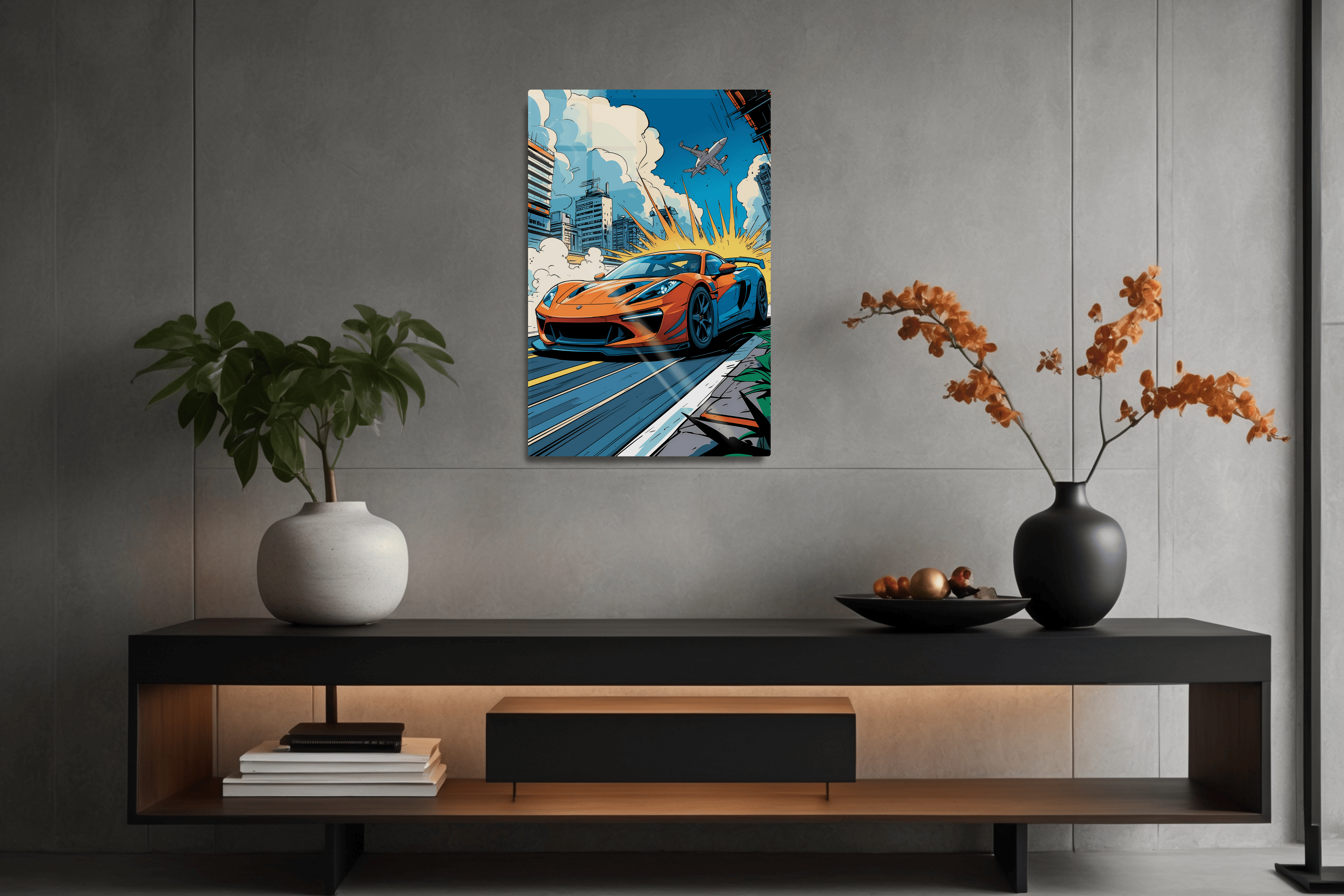 Supercar Comic Book Style