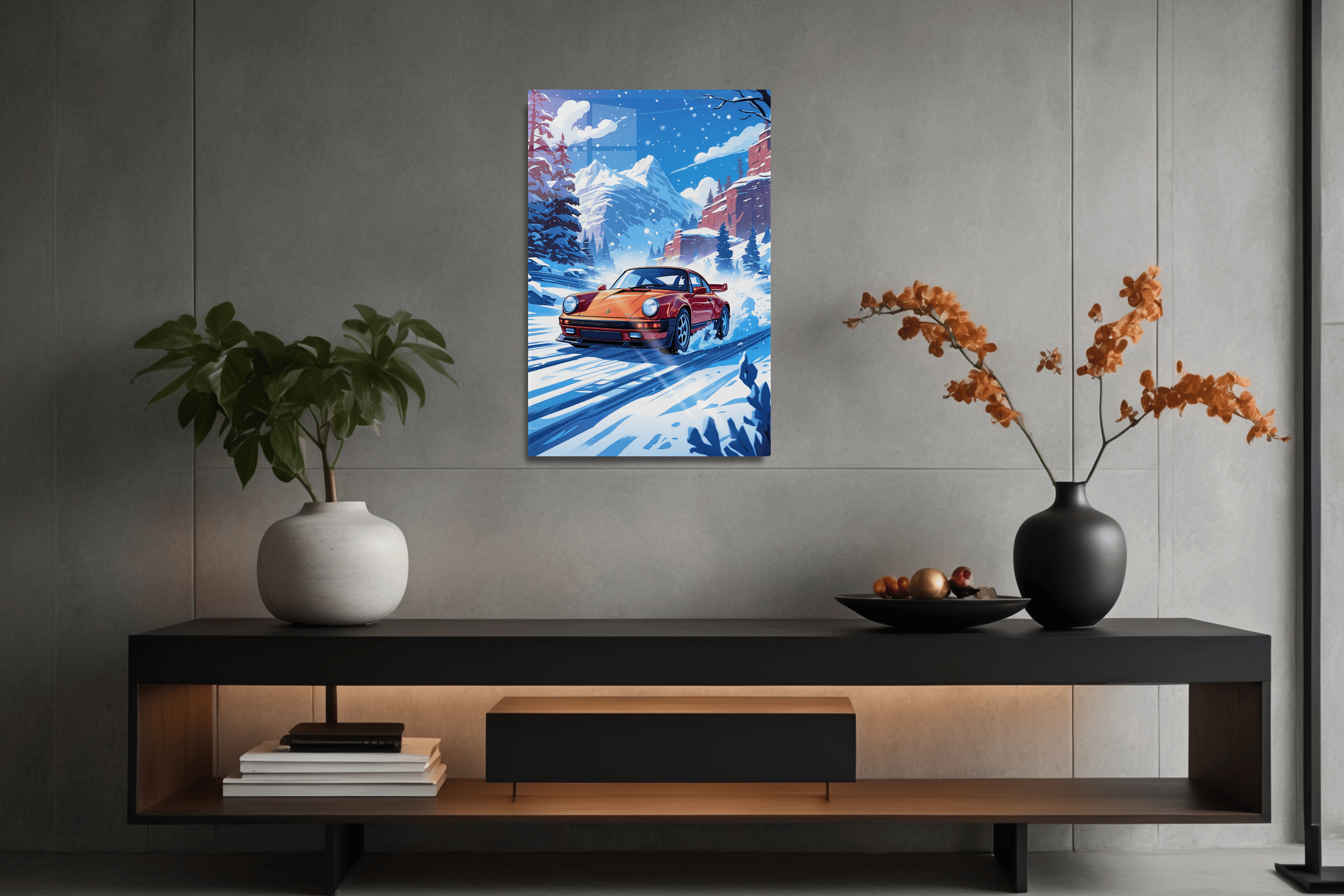 Porsche 911 in the Snow