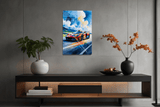 Watercolor Hypercar in Motion