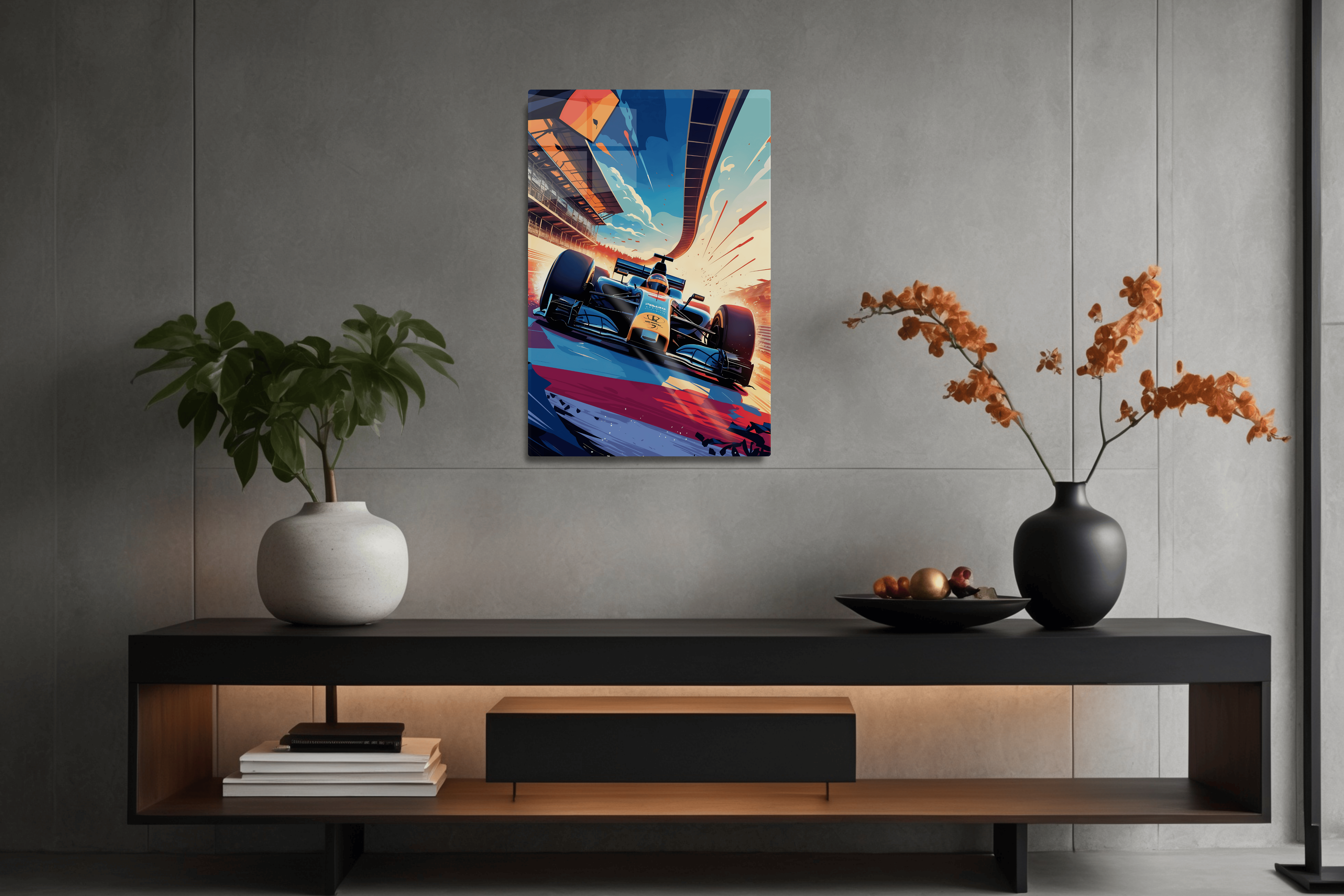Formula 1 Car in Action