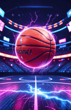 Glowing Basketball Floating