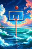 Ocean Basketball Hoop