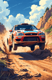 Rally Car Mid-Air