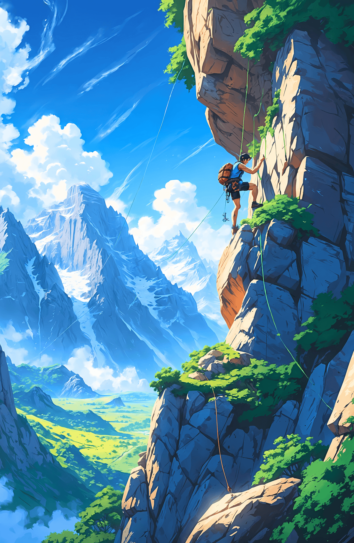 Rock-climbing Rocky Mountain