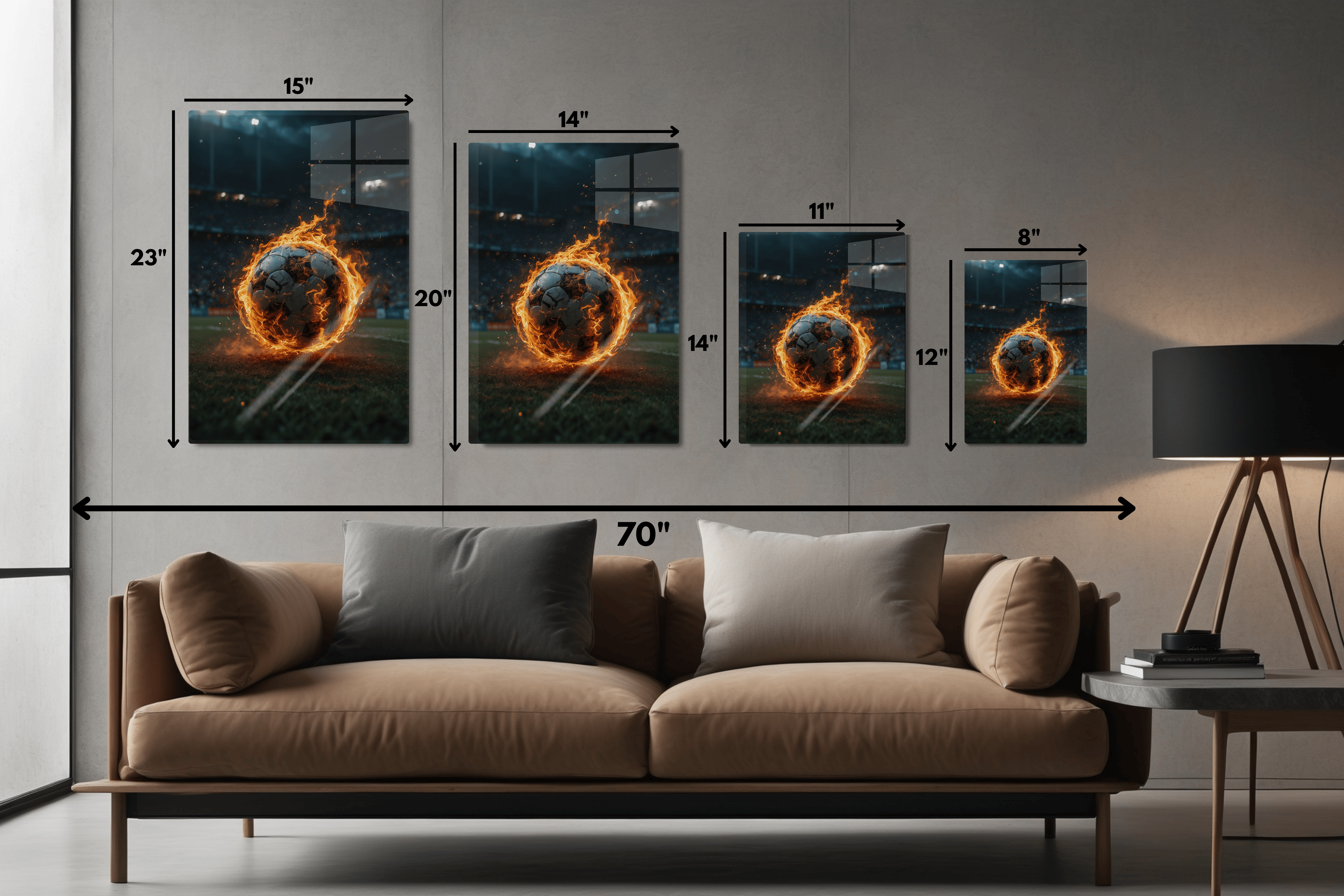 Fiery Soccer Ball