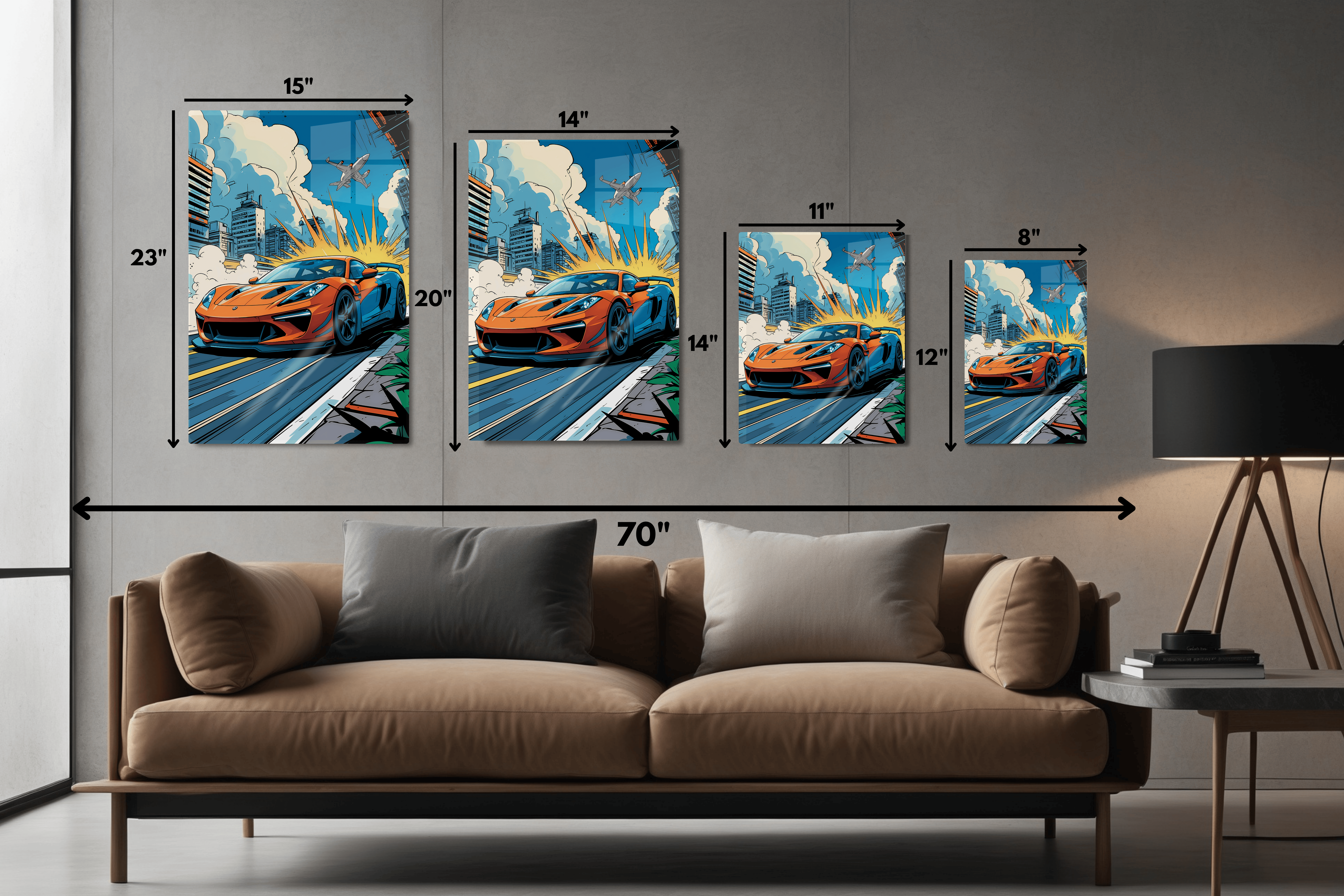 Supercar Comic Book Style