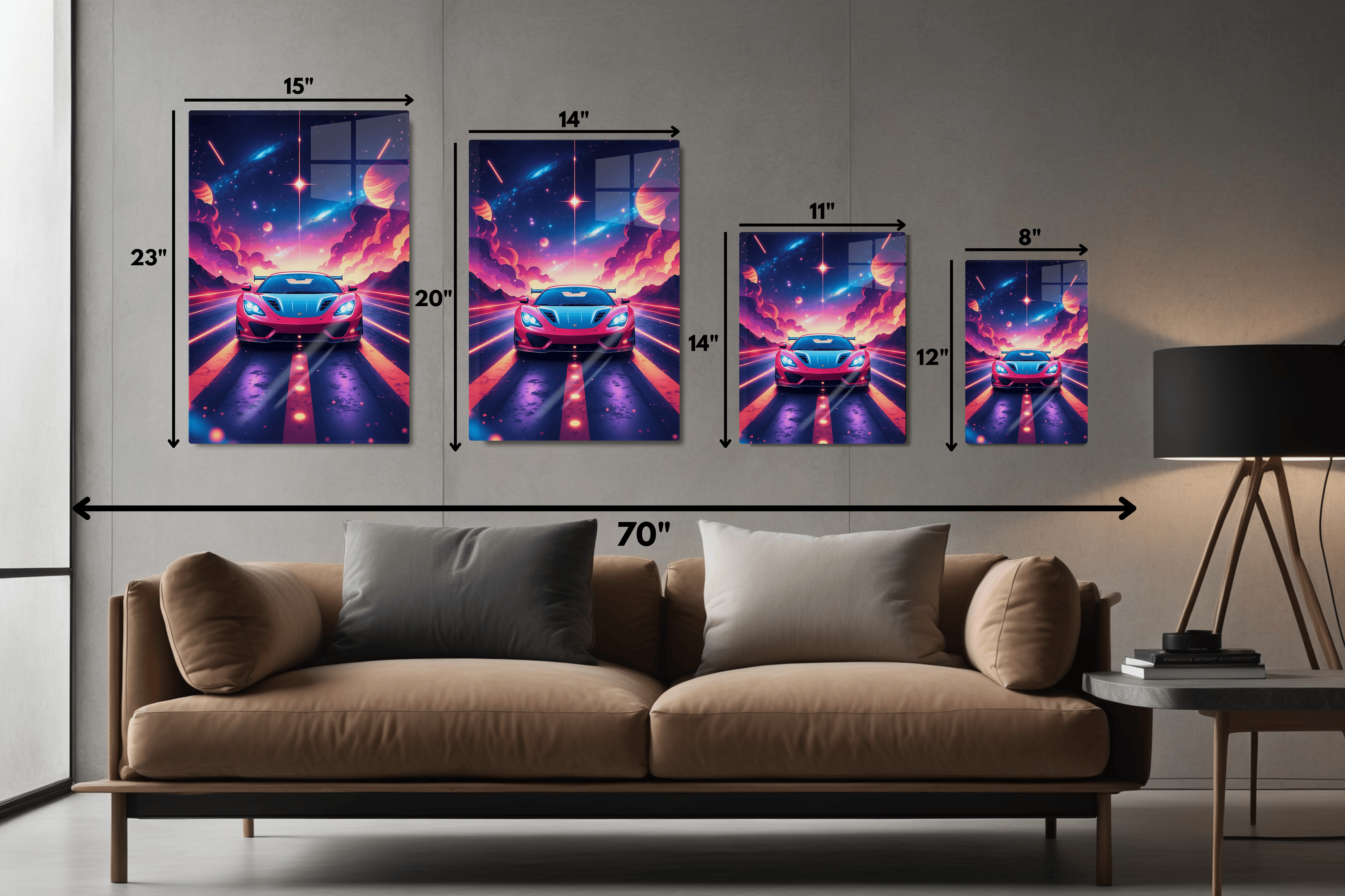 Supercar in Cosmic Road