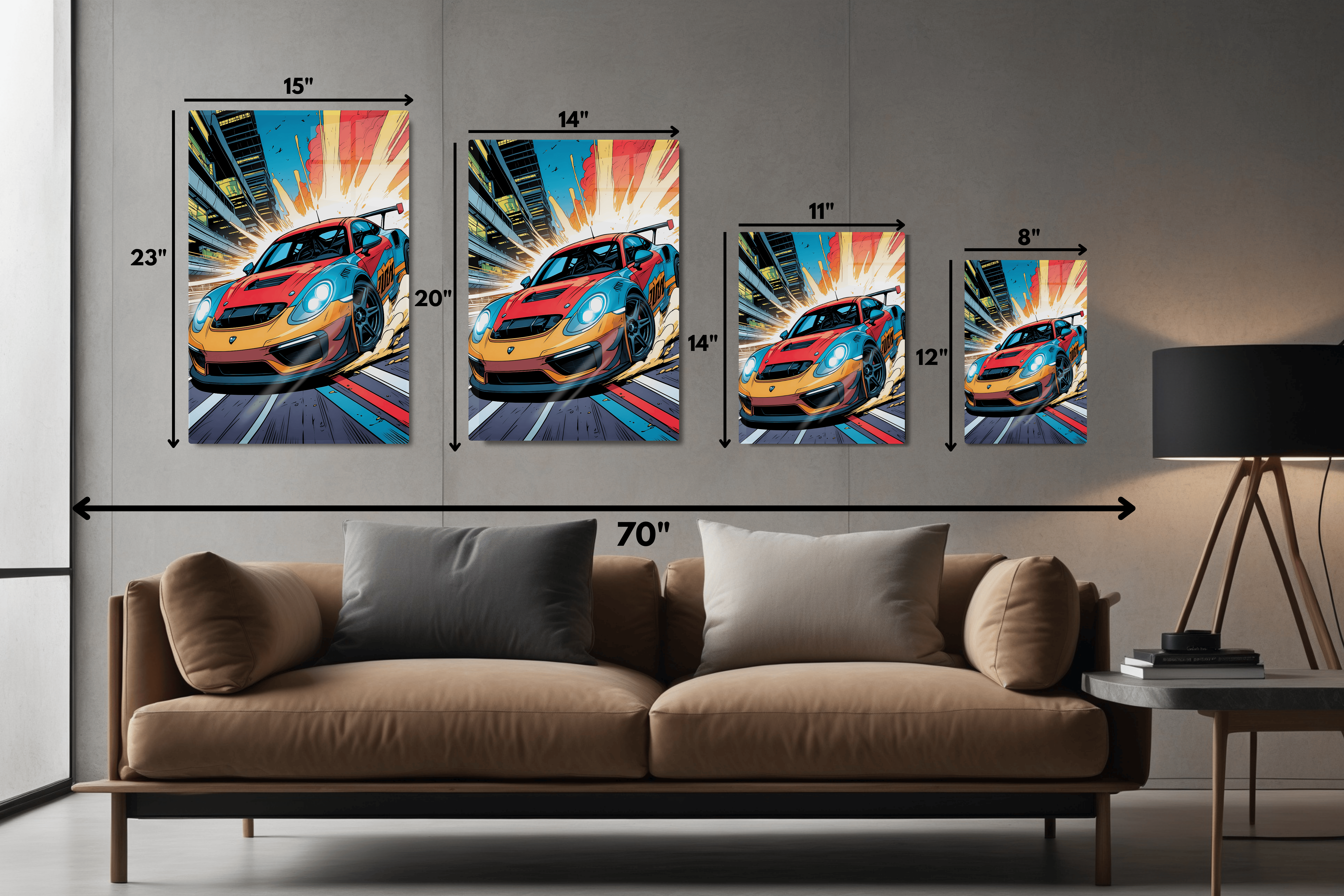 Comic Book Race Car