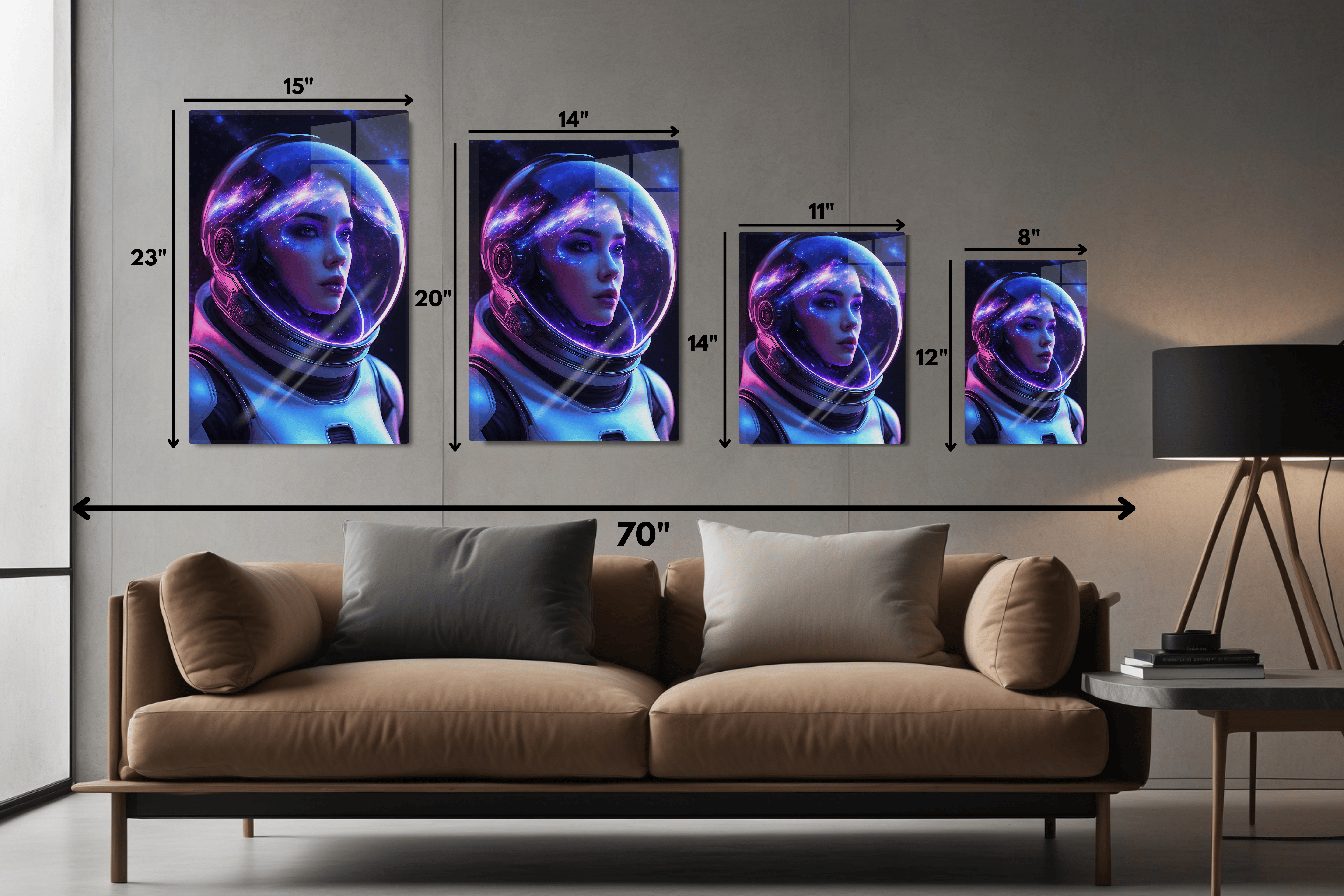 Cosmic Astronaut Portrait