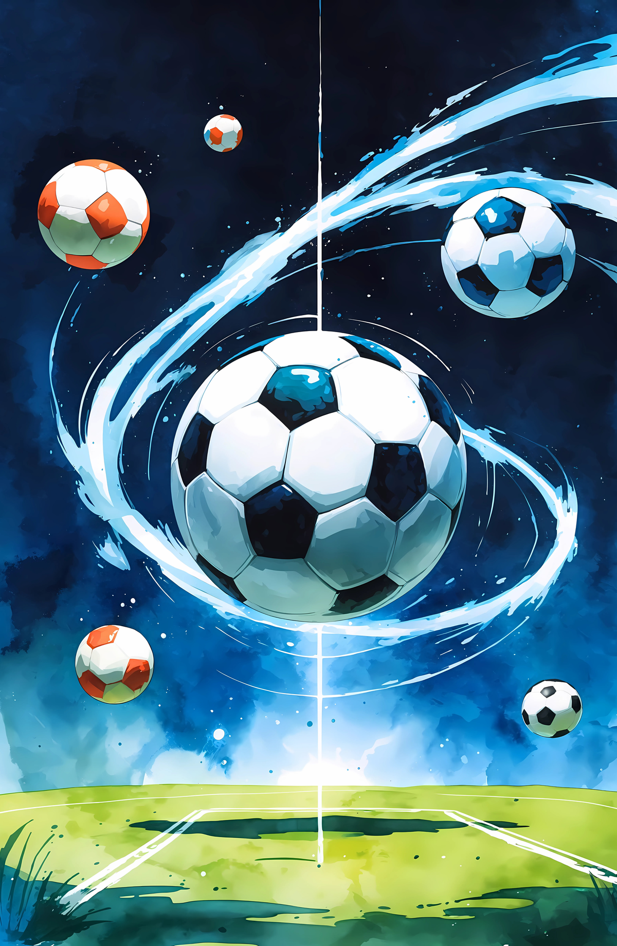 Soccer Ball Watercolor