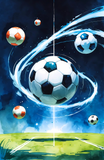 Soccer Ball Watercolor