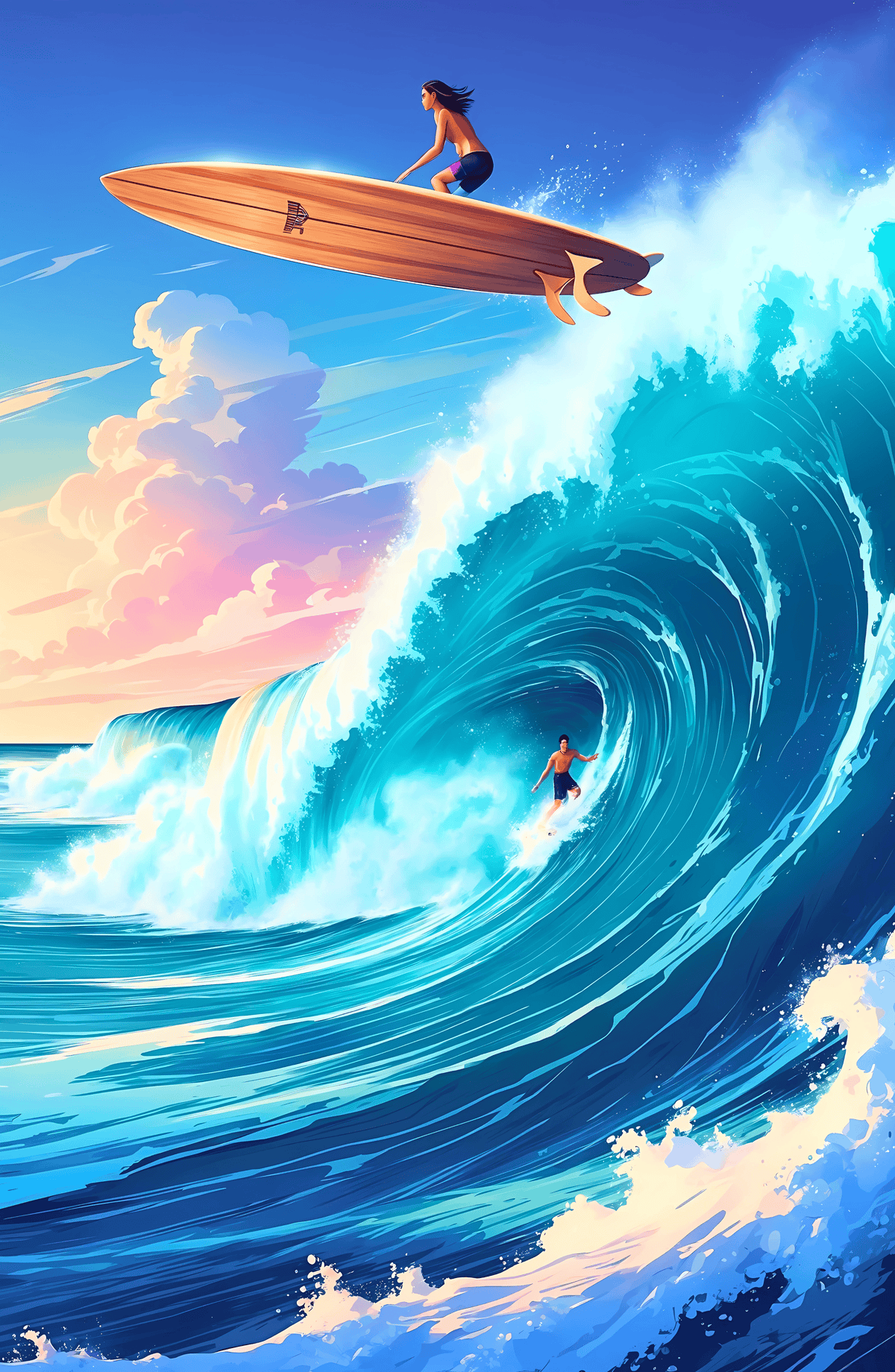 Surfing Massive Wave