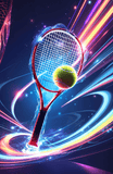 Suspended Tennis Racket