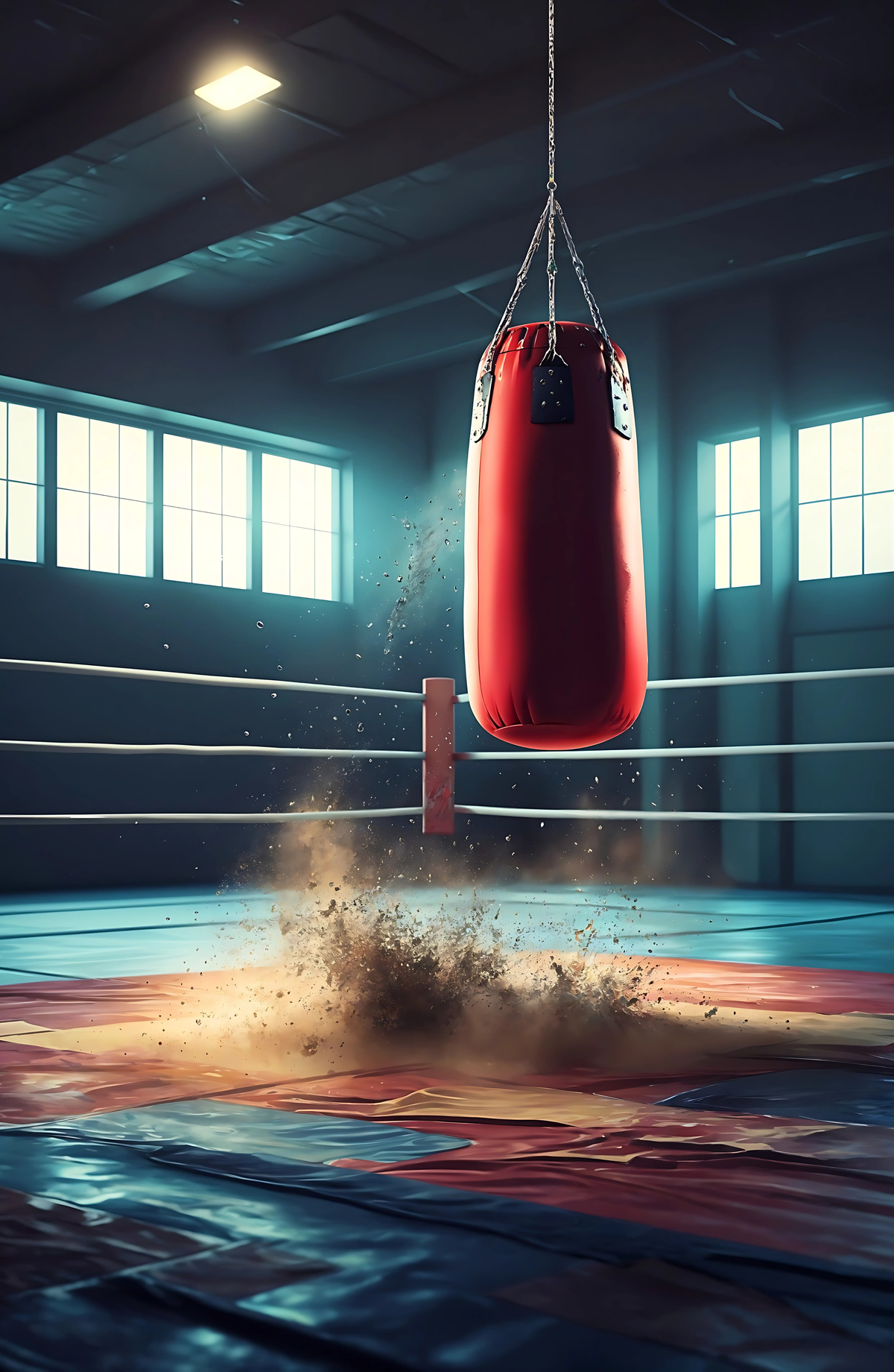 Swinging Boxer's Heavy Bag