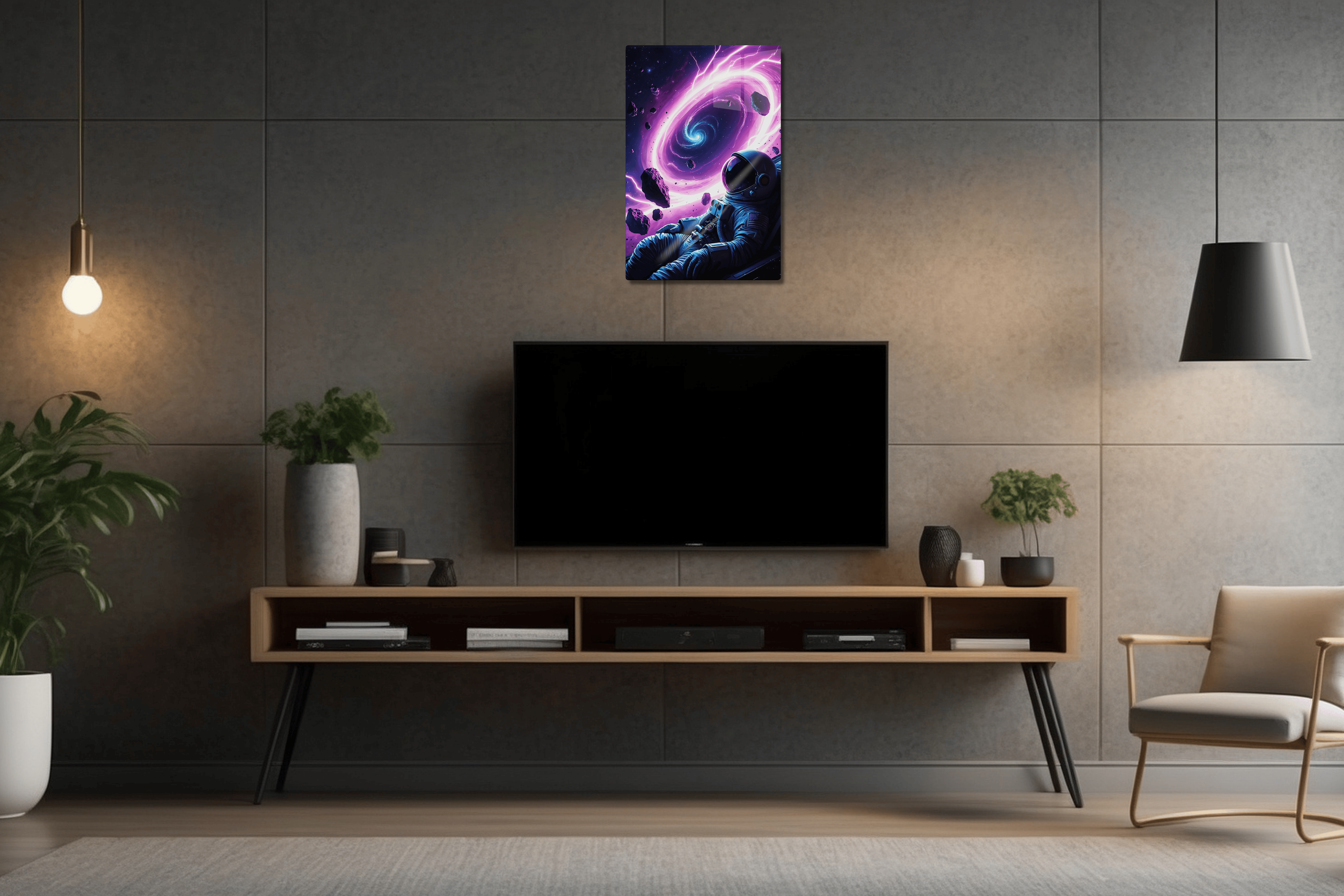 The Astronaut and Cosmic Storm