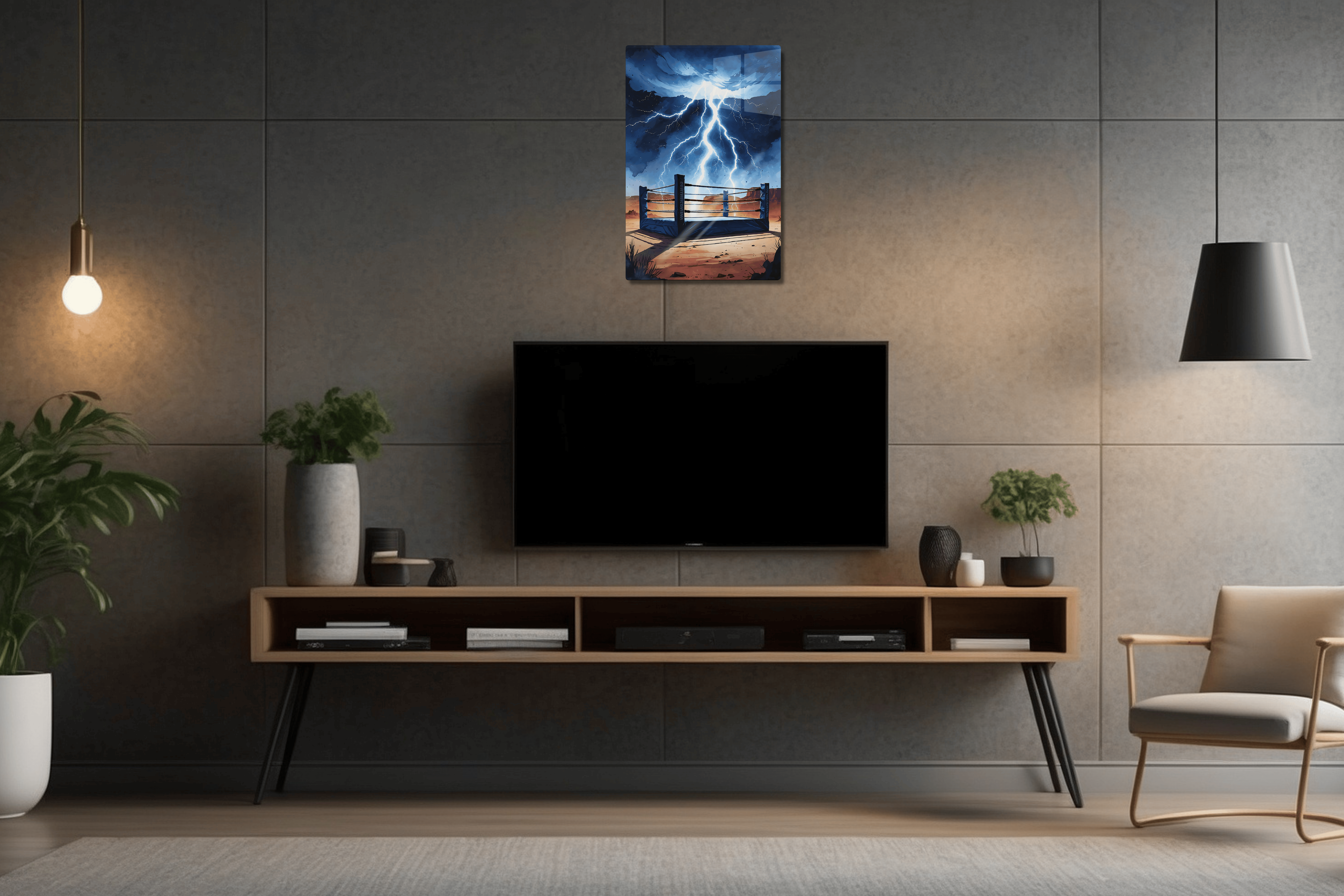 Lighting Boxing Ring