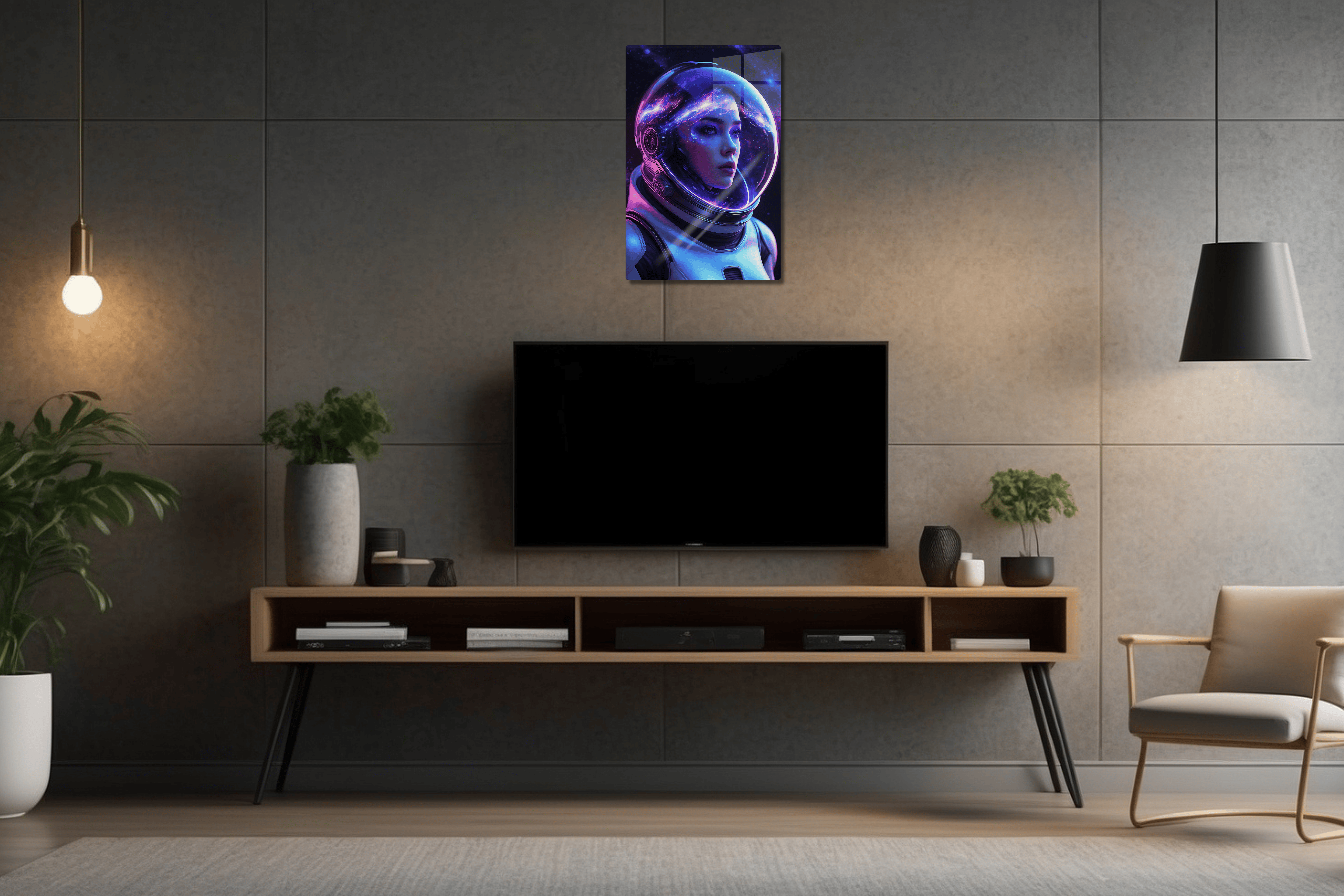 Cosmic Astronaut Portrait