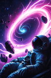 The Astronaut and Cosmic Storm