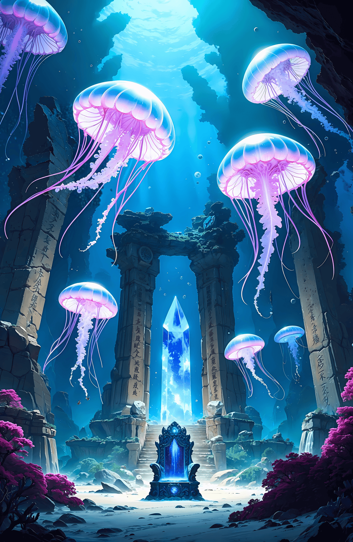 Underwater Ancient Throne